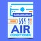 Air Conditioner Creative Advertising Banner Vector