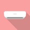 Air conditioner flat design icon.