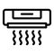 Air conditioner icon outline vector. Clean filter