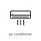 Air conditioner icon. Trendy modern flat linear vector Air conditioner icon on white background from thin line Electronic devices