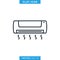 Air Conditioner Icon Vector Design Template