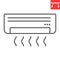 Air conditioner line icon