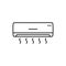 Air conditioner outline icon vector for your web site design, logo, app, UI. illustration