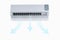 Air conditioner split type embed on isolation white background