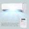 Air conditioner vector background ad.Split system air conditioner. Cool and cold climate control system. Realistic conditioning