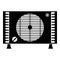 Air conditioning compressor icon, simple style