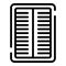 Air conditioning grill icon, outline style