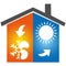Air conditioning symbol icon logo