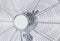 Air cooler chrome Metal fan on a white background