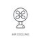 Air cooling icon. Trendy Air cooling logo concept on white backg