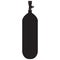 Air cylinder. Diving tank. Black silhouette icon