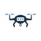 Air, drone, smart technology icon. Simple editable vector illustration