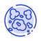 Air, Dust, Environment, Pollution Blue Dotted Line Line Icon