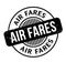 Air Fares rubber stamp