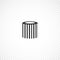 Air filter isolated solid icon