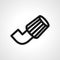 Air filter line icon. air filter linear outline icon