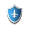 Air Flight Company Logo Plane On Shield Icon