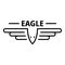Air force eagle logo, outline style