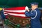 Air Force funeral flag folding