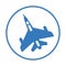 Air force  jet plane  navy  military aircraft vector icon
