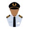 Air force officer. Vector illustration decorative design