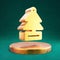 Air Freshener icon. Fortuna Gold Air Freshener symbol on golden podium