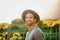 The air is the freshest out here on the farm. Portrait of a happy young man working on a farm.