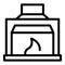 Air furnace icon outline vector. Fire burning