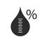 Air humidity vector icon