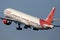 Air India plane flying to exotic destinations