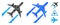 Air Jet Trace Composition Icon of Round Dots