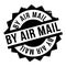 By Air Mail ruuber stamp