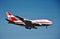 Air Mauritius Boeing B-747SP landing after a long flight from New York