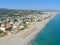 Air photograph, Rethymno Beach, Crete, Greece