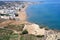 Air photograph, Stalos Beach, Chania, Crete, Greece