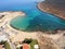 Air photograph, Stavros Beach, Chania, Crete, Greece