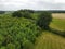 Air picture  forest landscape fields Farmer life