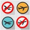 Air plane warning signs