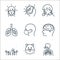 air pollution line icons. linear set. quality vector line set such as breathing, dog, pollution, illness, hygiene mask, lungs,