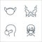 air pollution line icons. linear set. quality vector line set such as pollution, hygiene mask, burning