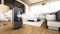 Air purifier cleans the air inside the living room. 3D illustration