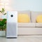 Air Purifier in cozy living room. Purification system for filter and cleaning or removing dust PM2.5 HEPA and virus in home.
