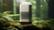 Air purifier in the forest for advertising. AI Generated.