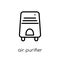 Air purifier icon. Trendy modern flat linear vector Air purifier