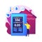 Air quality monitor abstract concept vector illustration.