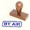 By Air Rubber Stamp Shows International Air Mail Delivery