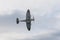 Air show spitfire mk XVI airplane flying