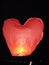 Air small lamp sort of red heart