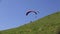 Air Sports Paragliding. flying above the ground