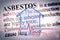 Air testing of asbestos fibers present in home environment, one of the most dangerous materials in the construction industry and